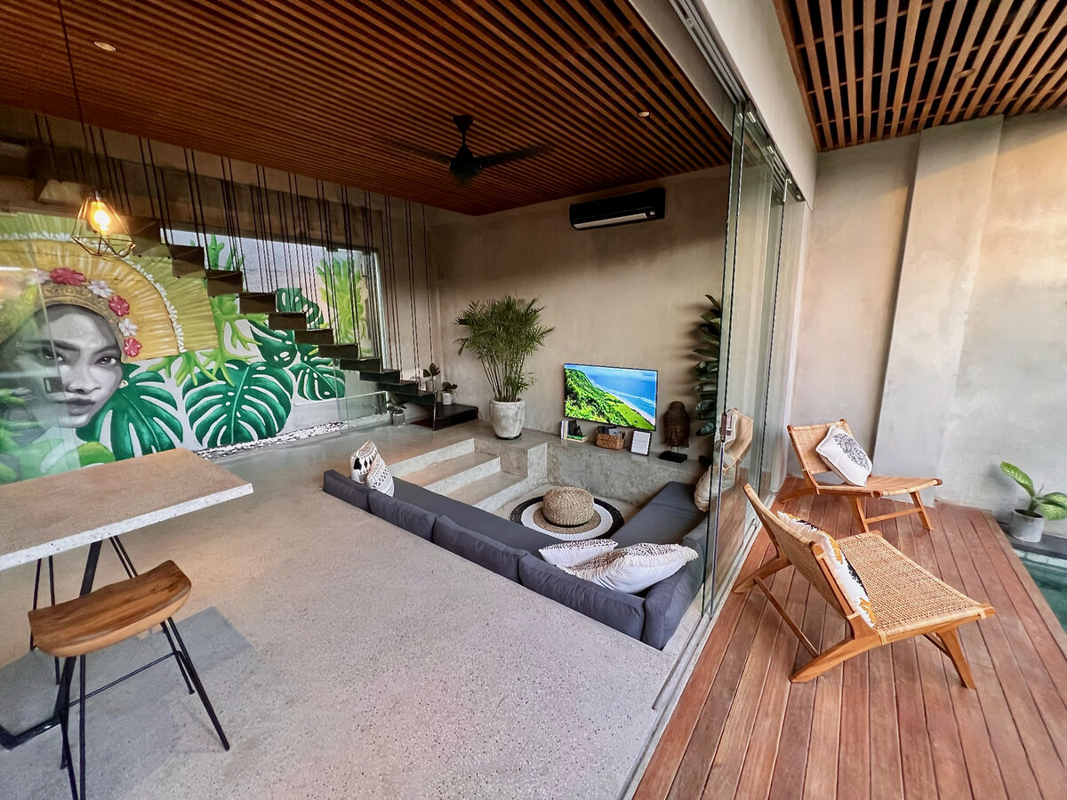 Deck and living area